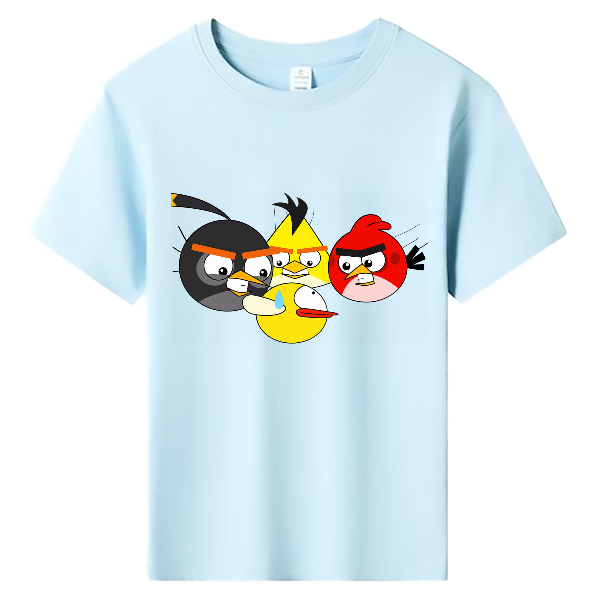 （画像用） Angry Birds アングリーバード 綿100％キッズTシャツ（フロントプリント）